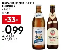 Bennet Birra weissbier o hell ERDINGER offerta