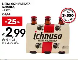 Bennet Birra non filtrata ICHNUSA offerta