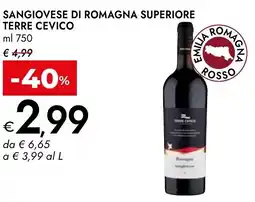 Bennet Sangiovese di romagna superiore TERRE CEVICO offerta