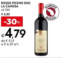 Bennet Rosso piceno doc LA CANOSA offerta