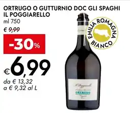Bennet Ortrugo o gutturnio doc gli spaghi IL POGGIARELLO offerta