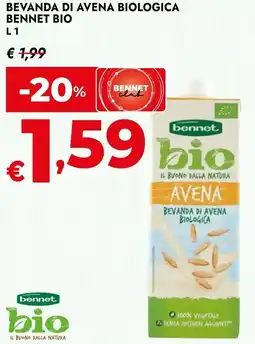 Bennet Bevanda di avena biologica BENNET BIO offerta