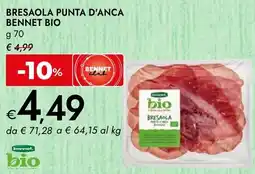 Bennet Bresaola punta d'anca BENNET BIO offerta