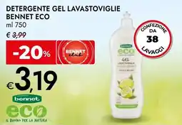 Bennet Detergente gel lavastoviglie BENNET ECO offerta