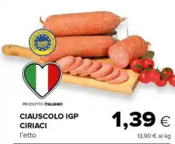 Tigre Ciauscolo igp ciriaci offerta