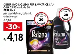 Bennet Detersivo liquido per lavatrice o in caps PERLANA offerta