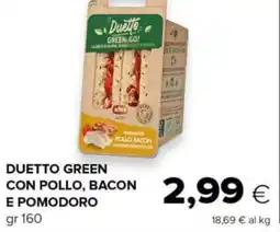 Tigre Duetto green con pollo, bacon e pomodoro offerta