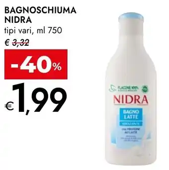 Bennet Bagnoschiuma NIDRA offerta