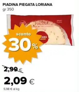 Tigre Piadina piegata LORIANA offerta