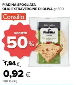 Tigre Consilia piadina sfogliata olio extravergine di oliva offerta