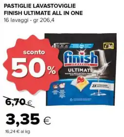 Tigre Pastiglie lavastoviglie finish ultimate all in one offerta