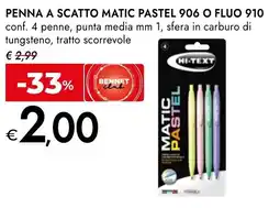 Bennet Penna a scatto matic pastel 906 o FLUO 910 offerta