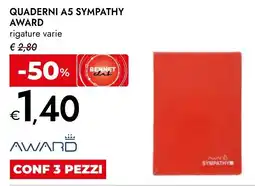 Bennet Quaderni a5 sympathy AWARD offerta