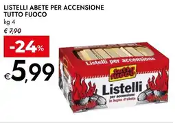 Bennet Listelli abete per accensione TUTTO FUOCO offerta