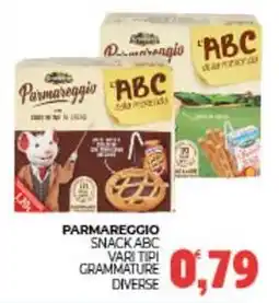 Eté Parmareggio snack abc grammature diverse offerta