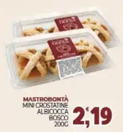 Eté Mastrobontà mini crostatine albicocca b0sco offerta