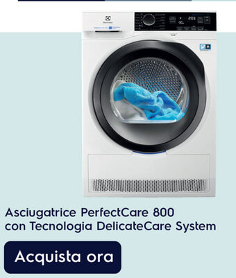 Asciugatrice PerfectCare 800 con Tecnologia DelicateCare System