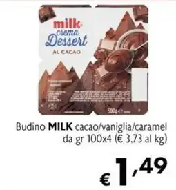 Maxi Supermercati Budino MILK cacao/vaniglia/caramel offerta