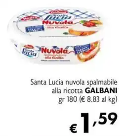 Maxi Supermercati Santa Lucia nuvola spalmabile alla ricotta GALBANI offerta