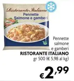 Maxi Supermercati Pennette salmone e gamberi RISTORANTE ITALIANO offerta