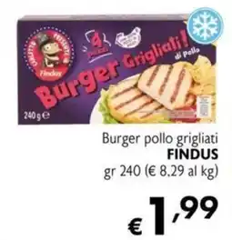 Maxi Supermercati Burger pollo grigliati FINDUS offerta