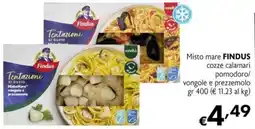 Maxi Supermercati Misto mare FINDUS cozze calamari pomodoro/ vongole e prezzemolo offerta