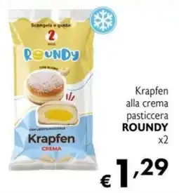Maxi Supermercati Krapfen alla crema pasticcera ROUNDY offerta