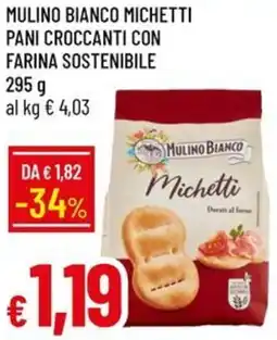 Galassia Mulino bianco michetti pani croccanti con farina sostenibile offerta