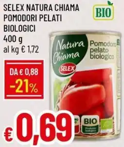 Galassia Selex natura chiama pomodori pelati biologici offerta