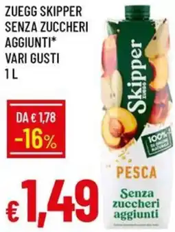 Galassia Zuegg skipper senza zuccheri aggiunti offerta