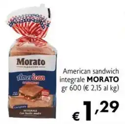 Maxi Supermercati American sandwich integrale MORATO offerta