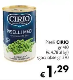 Maxi Supermercati Piselli CIRIO offerta