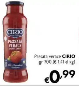Maxi Supermercati Passata verace CIRIO offerta