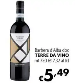 Maxi Supermercati Barbera d'Alba doc TERRE DA VINO offerta