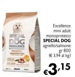 Maxi Supermercati Excellence mini adult monoproteico SPECIAL DOG agnello/salmone offerta