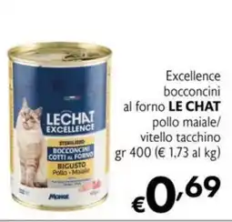 Maxi Supermercati Excellence bocconcini al forno LE CHAT pollo maiale/ vitello tacchino offerta