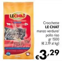 Maxi Supermercati Crocchette LE CHAT manzo verdure/ pollo riso offerta