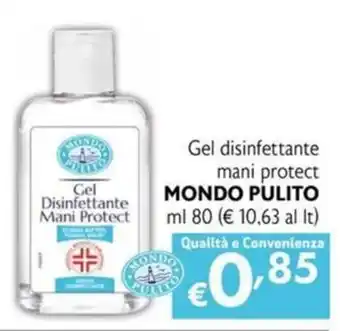 Maxi Supermercati Gel disinfettante mani protect MONDO PULITO offerta