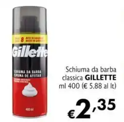 Maxi Supermercati Schiuma da barba classica GILLETTE offerta
