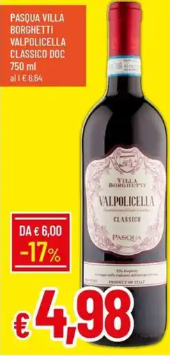 Galassia Pasqua villa borghetti valpolicella classico doc offerta
