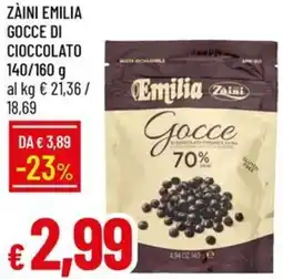 Galassia Zàini emilia gocce di cioccolato offerta