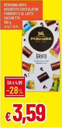 Galassia Perugina grifo assortito cioccolatini fondenti e al latte sacchetto offerta