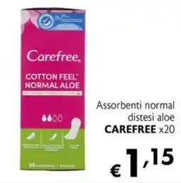 Maxi Supermercati Assorbenti normal distesi aloe CAREFREE offerta