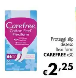 Maxi Supermercati Proteggi slip disteso flexi form CAREFREE offerta
