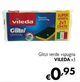Maxi Supermercati Glitzi verde +spugna VILEDA offerta
