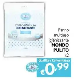 Maxi Supermercati Panno multiuso igienizzante MONDO PULITO offerta
