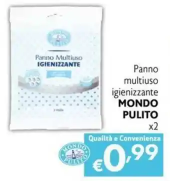 Maxi Supermercati Panno multiuso igienizzante MONDO PULITO offerta
