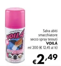 Maxi Supermercati Salva abiti smacchiatore secco spray tessuti VOILÁ offerta