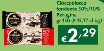 Maxi Supermercati Cioccoblocco fondente 50%/70% Perugina offerta
