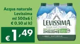 Maxi Supermercati Acqua naturale Levissima offerta